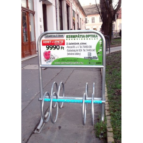 Bicikli tároló reklám-2022